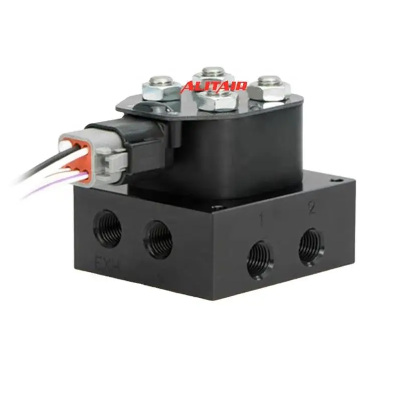 

1/4'' 3/8'' 1/2'' NPT VU2/VU-2F 2-Corner Manifold Air Ride Suspension System Solenoid Valve Block Unit