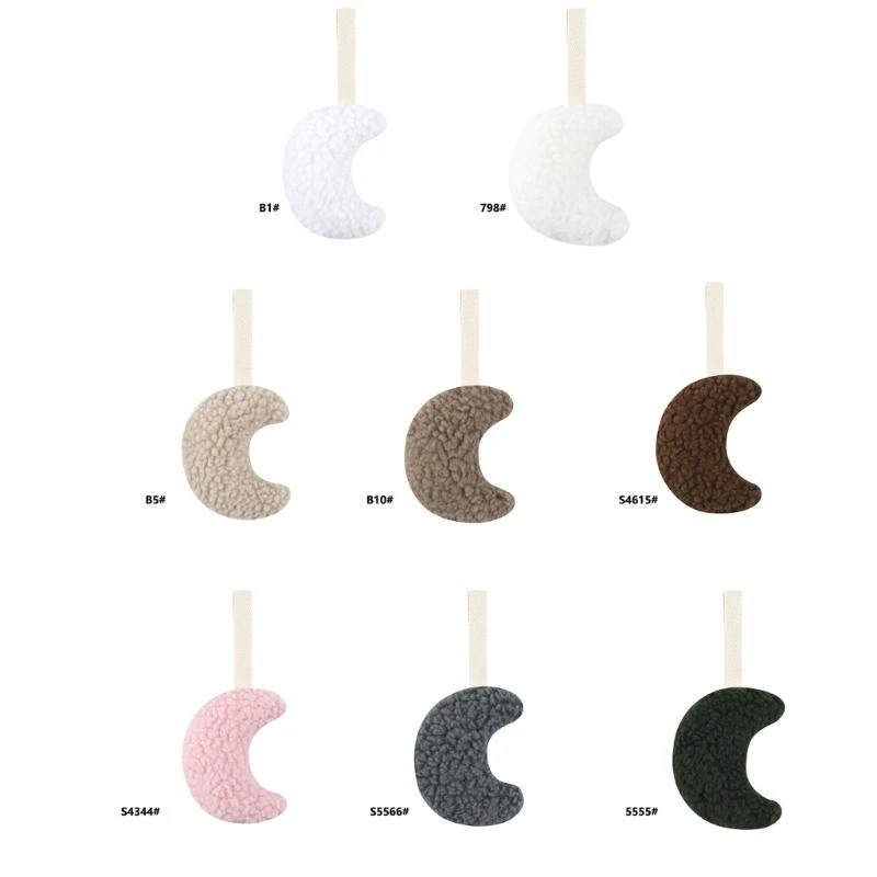 

Pacifier Chain Plush Pendant Nipple Lanyard Anti-Lost Soother Clip Stuffed Moon Ornament Baby Crib Accessory Nursing Toy G2TD