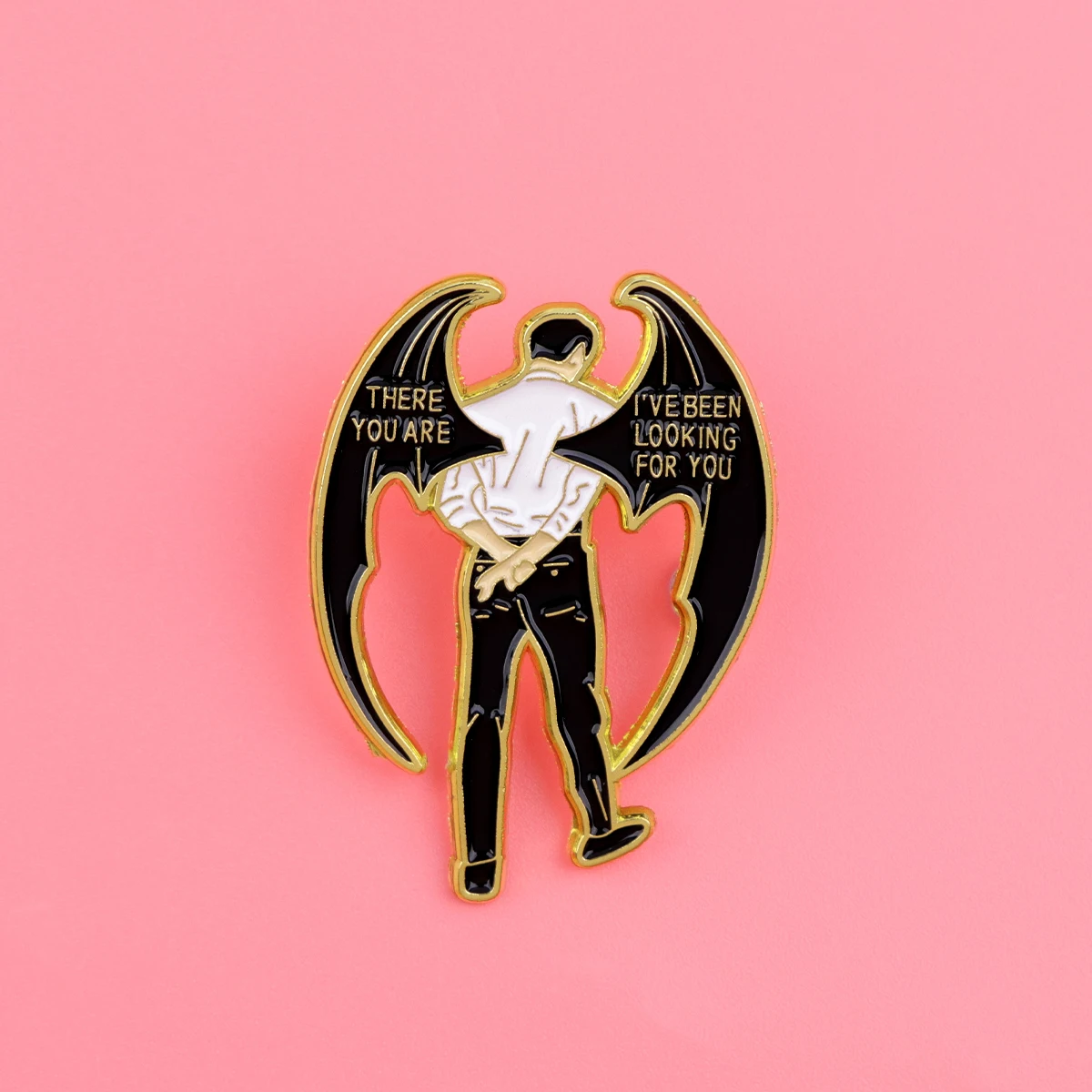 Fantasy Novel Quotes Enamel Pines Cartoon Figures Brooch Met