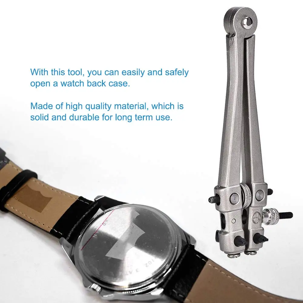 Watch Case Opener Professional Watch Back Case Opener Cover Steel Repair Wrench Remover Tool for Watchmaker