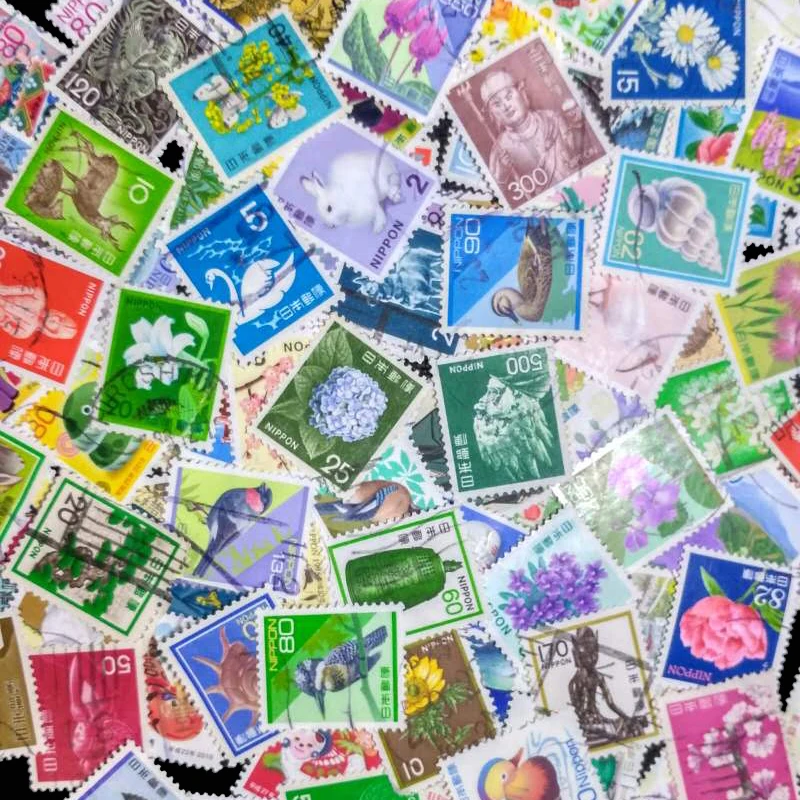 50/100/200 Different Japanese Lot Random Postage Stamps With Post Mark For Collection Gift Scrapbooking