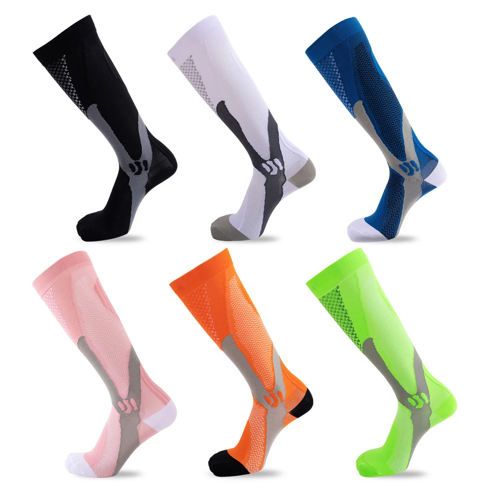 

Athletic Compression Socks Men Running Fitness Football Sports Socks Women Varicose Veins Pregnancy Nurse Long Socks Basketball