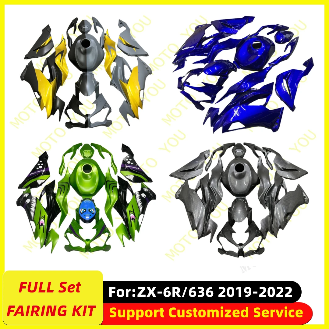 

Motorcycle full Fairing kit Fit For KAWASAKI Ninja ZX6R 636 ZX-6R 2019 2020 2021 2022 19 20 21 22 whole fairings kits bodywork