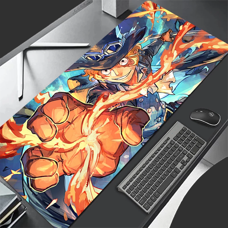 Mouse Pad one piece Sabo Anime HD Print XXL Gamer Tablet Varmilo Keyboard Pad Carpet Kawaii Laptop Gaming Accessories Mousepad