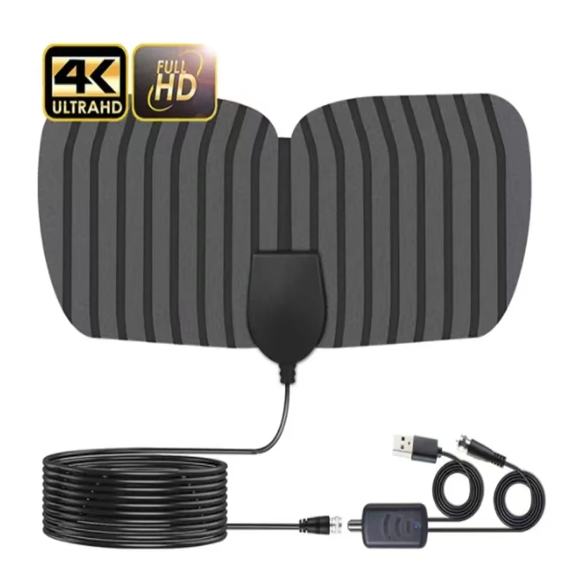 New Indoor Digital TV Antenna European And American ATSC HD 4K Home Ground Wave Digital Receiving Antenna 1080p HD