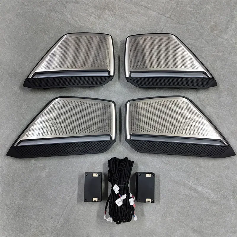 Car Speaker Cover Suitable for A6 C8 A7 Door Trim Panel 30 Colors LED Light Emitting Speaker Cover Auto Parts