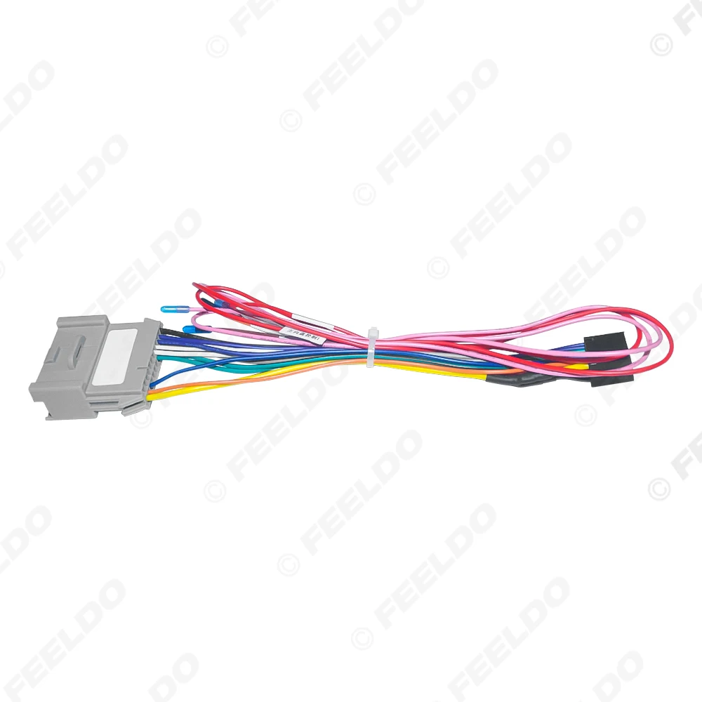 FEELDO Car 16pin Power Cord Wiring Harness Adapter For Hummer H2/H3 (04-07) Installation Head Unit Cable #HQ7790