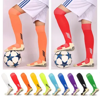 Long Tube Anti-Slip Soccer Socks Towel Bottom Breathable Football Socks Adults Youths Kids Outdoor Sport Knee High Non-Slip Sock