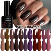 LILYCUTE Ancora esmalte de uñas de Gel de Color rojo 152 colores Otoño Invierno moda de larga duración estilo francés para manicura arte de uñas Gel UV