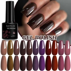 LILYCUTE Ancora Red Color Gel Nail Polish 152 Colors Fall Winter Trendy Long-Lasting French Style For Manicure Nail Art UV Gel