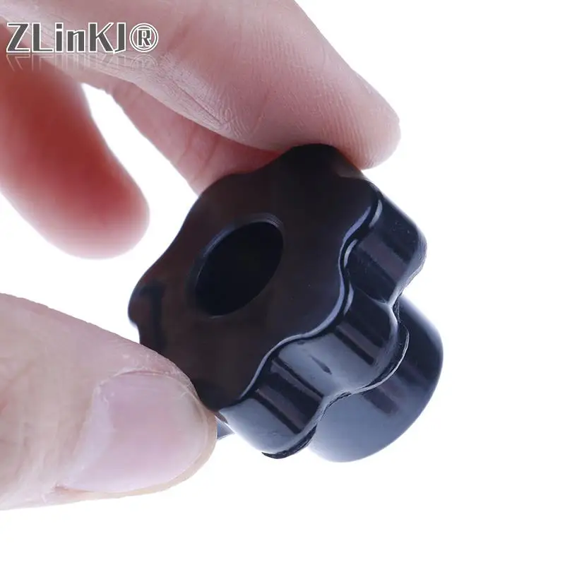 Резьба наружная M6/M4/M5/M8, головка в форме звезды, Зажимная гайка, ручка для промышленного оборудования, пластиковая углеродистая сталь, гальванизация