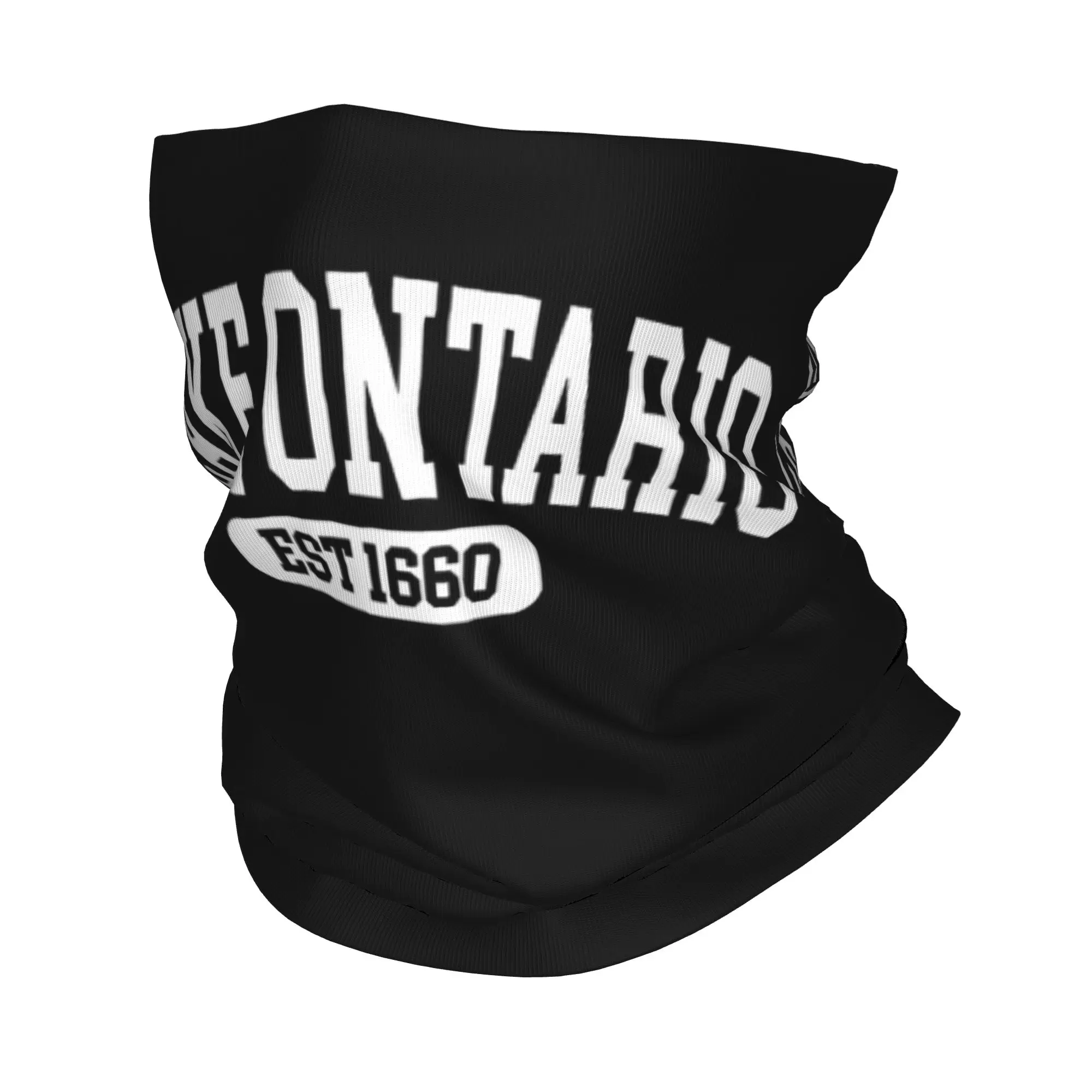 Vintage Lake Ontario Est 1660 Bandana Neck Gaiter Printed Great Lakes Balaclavas Mask Scarf Multi-use Headband Outdoor Adult