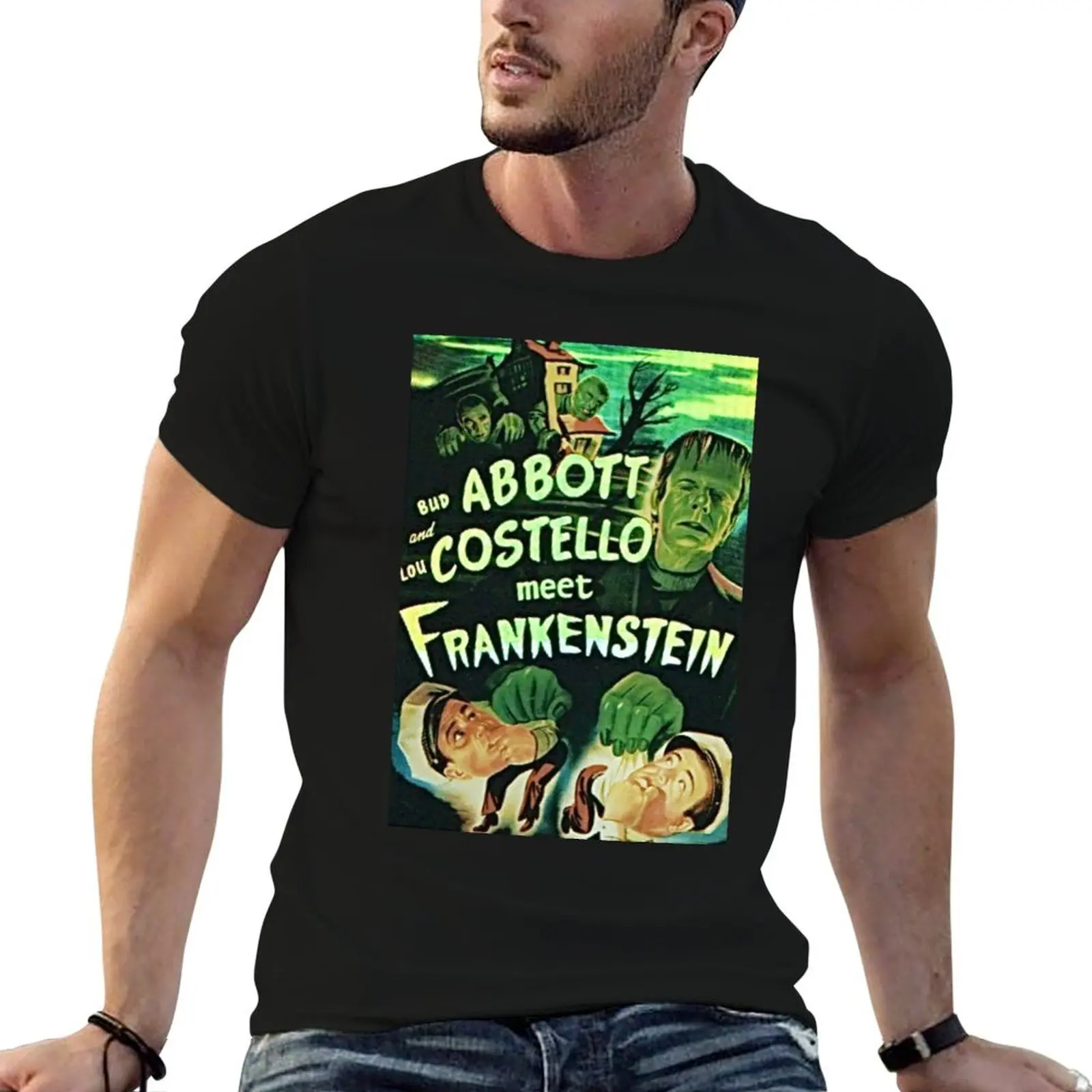 

Abbott and Costello meet Frankenstein Classic . T-Shirt man graphic t shirt graphic t shirts for man T-Shirt