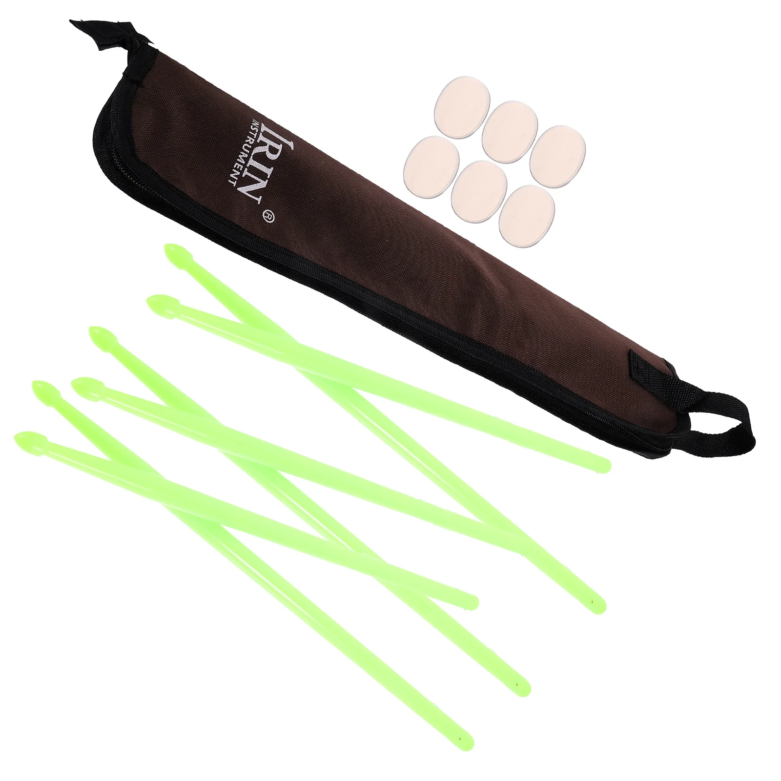 

1 set Drum Set Nylon 5A Percussion Sticks Bag Dampening Pads Silent Percussion Practice Youth Accessories