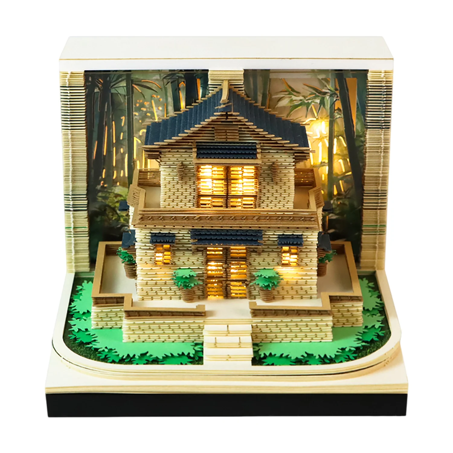 

2026 Calendar 3D Memo Pad Landmark Building House Block Landscape Paper Notepad Cute Stationery Gift for Birthday Holiday