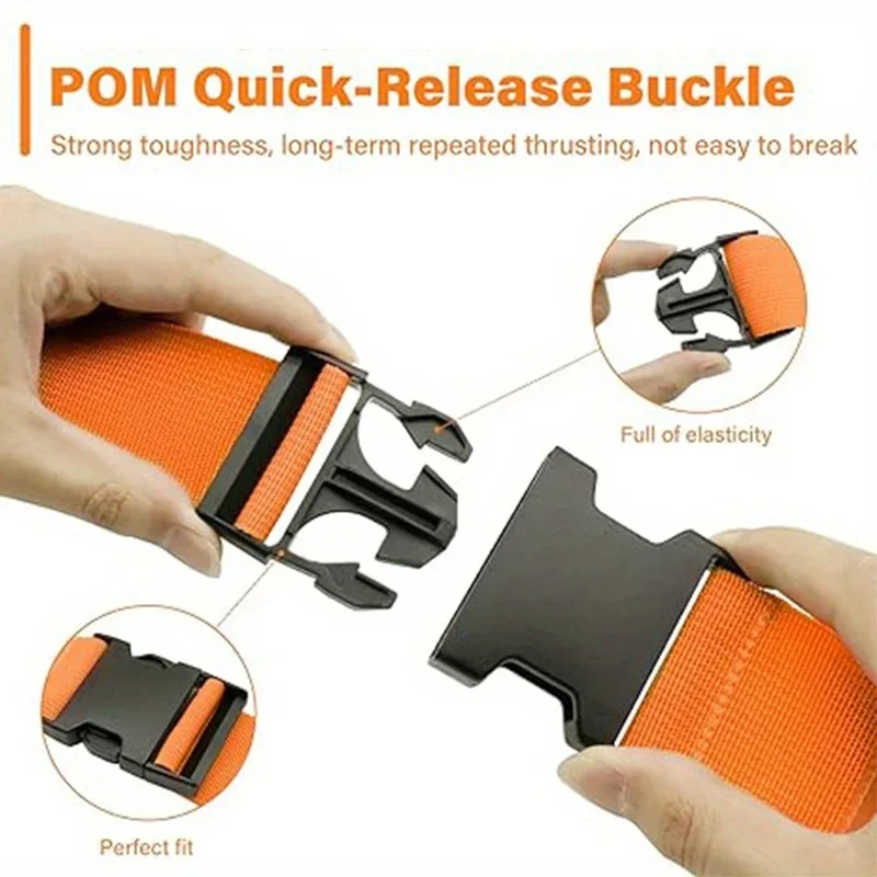 6팩 수하물 스트랩 수하물 태그 세트 여행용품 수하물 태그가 있는 여행 가방용 수하물 스트랩