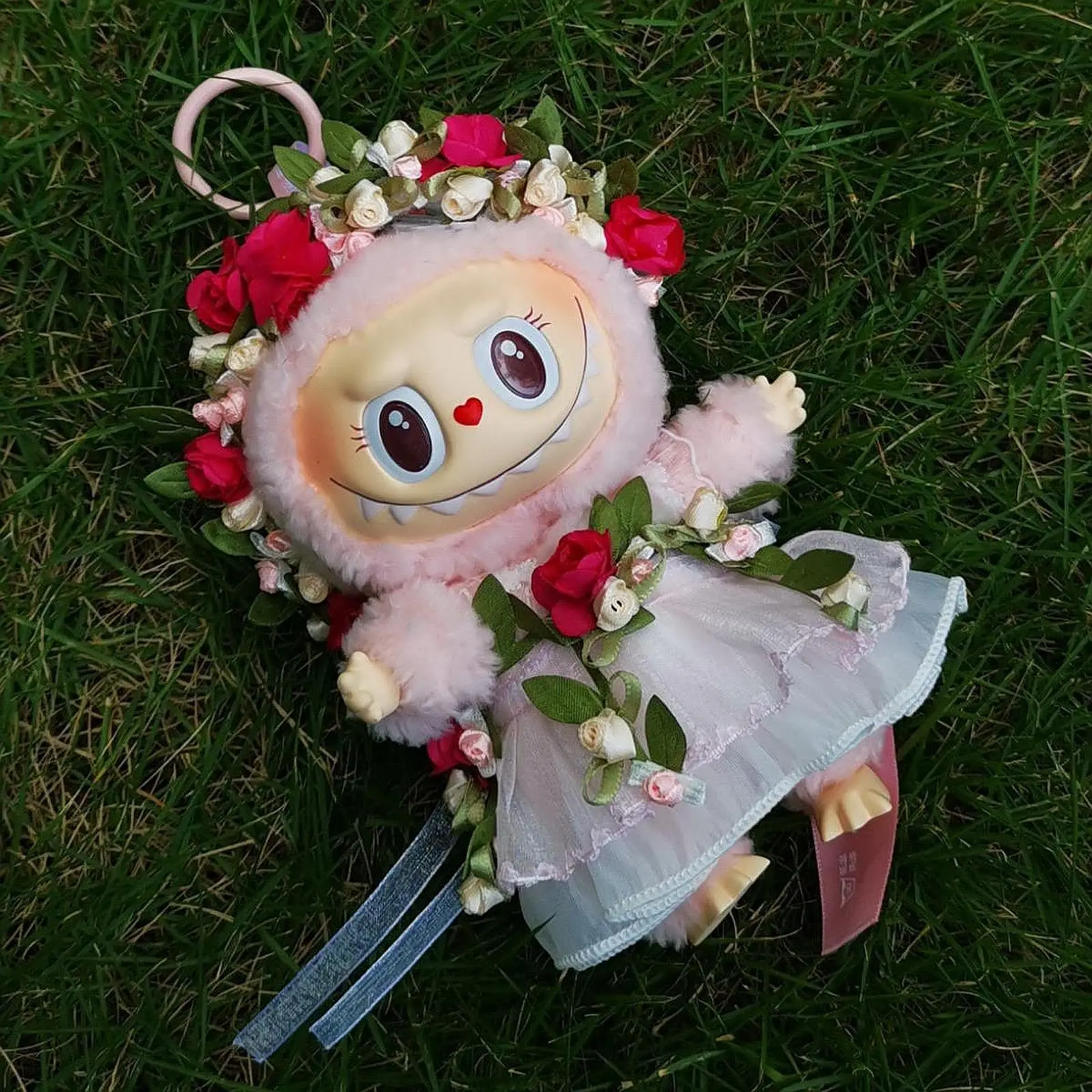 

Dolls Dress with Hair Accessories Handmade Clothes Doll Floral Dress for 17cm/6.69inch Doll Dress up Girls Dolls Birthday Gifts