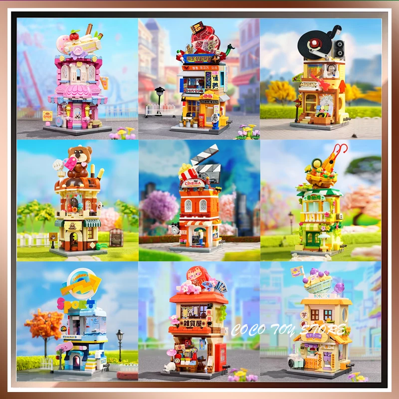 

Keeppley Miniverse Building Blocks 20cm Urban Building Colorful Street Scenery Series Toys Pvc Material Puzzle Toy Children Gift