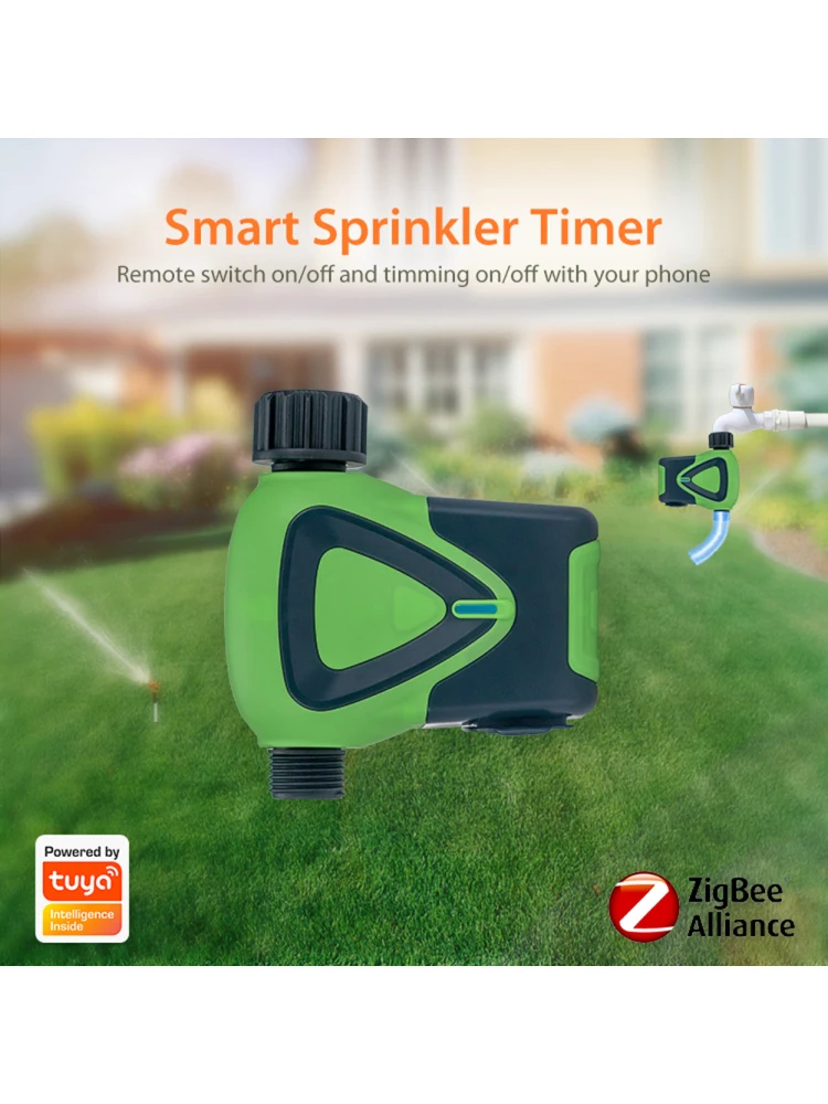 Tuya ZigBee 3.0 Sprinkler Timer Garden Automatic Watering Irrigation Timer Intelligent Valves Controller Quantitative Watering