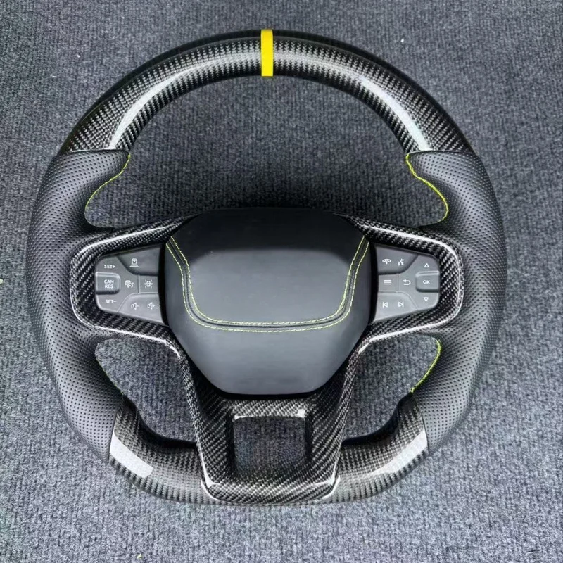 For Ford Bronco Modified Sport Carbon Fiber Steering Wheel Assembly Personalized Cross Border Accessories With Decorative Cover