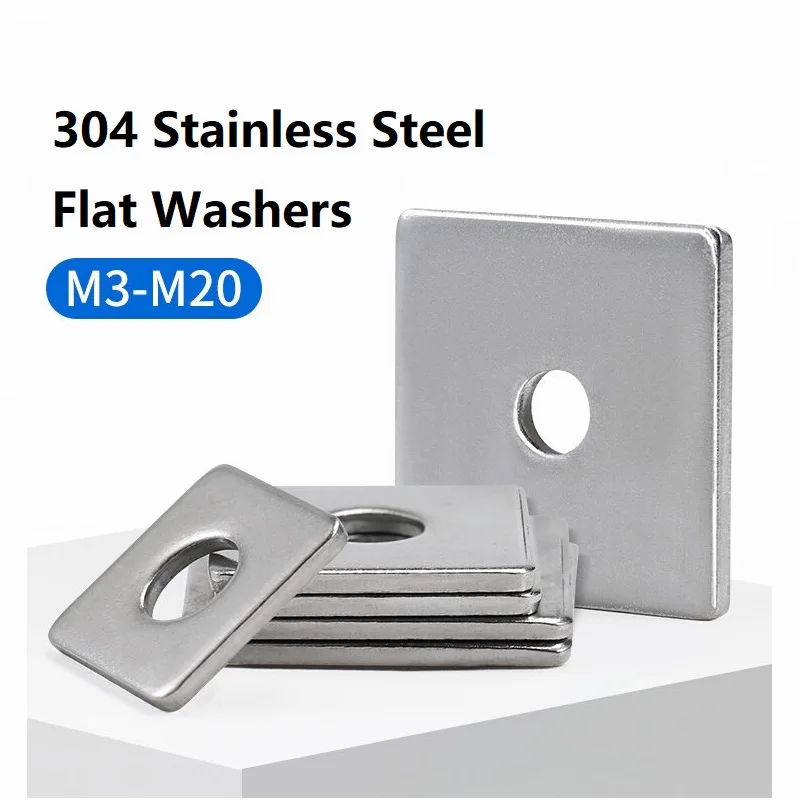 304 stainless steel enlarged and thickened square washer square flat washer for curtain wall use