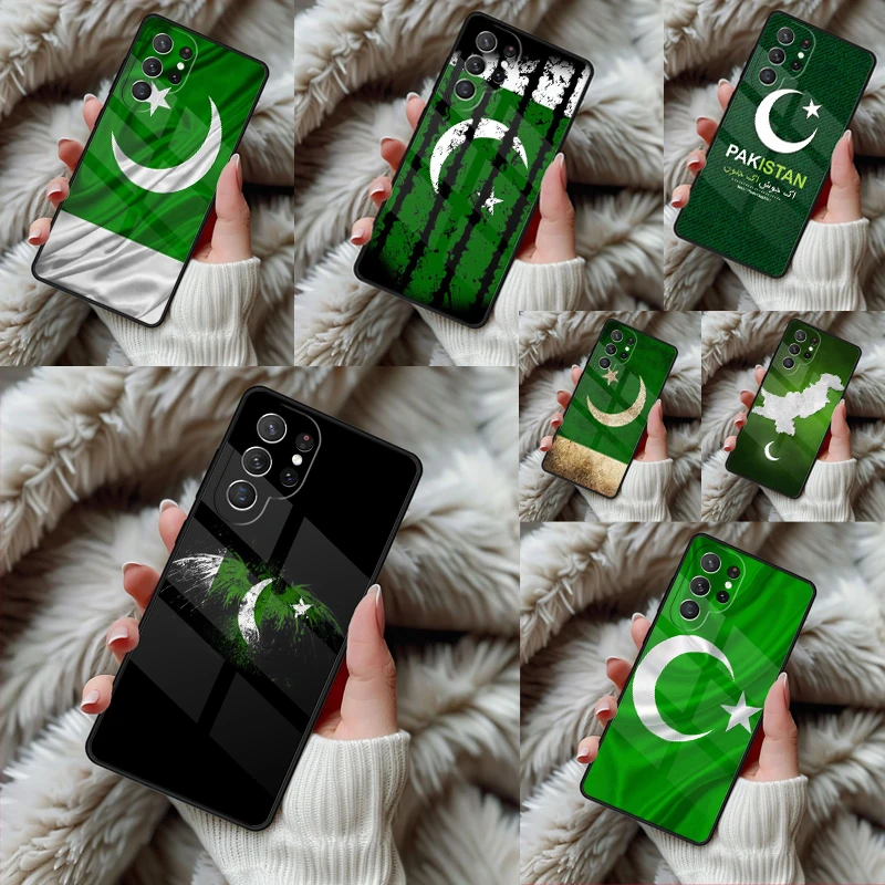 Pakistan Flag Phone Case For Samsung Galaxy S24 S25 S26 Ultra S22 S23 Plus S21 S20 FE Note10 TPU Cover