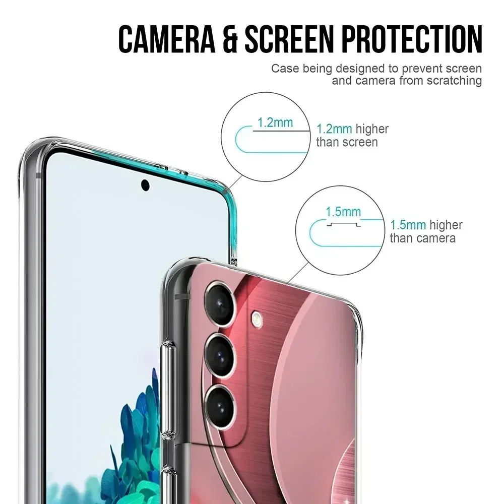 Capa transparente amor arco para samsung, escudo transparente para telefone, galaxy s22, s20 e, s21, s23 plus, note 20 ultra, 10 lite