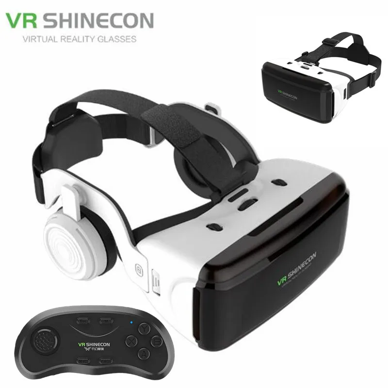 Original Virtual Reality VR Glasses Box StereoGoogle Cardboard VR Headset 3D Helmet for IOS Android Phone,Support Game Joystick