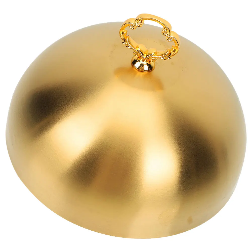 

Stainless Steel Dome Food Cover For Steak Plate Covers Dinner Plates Bbq Kitchen Essentials Oil-Proof Meal Protector