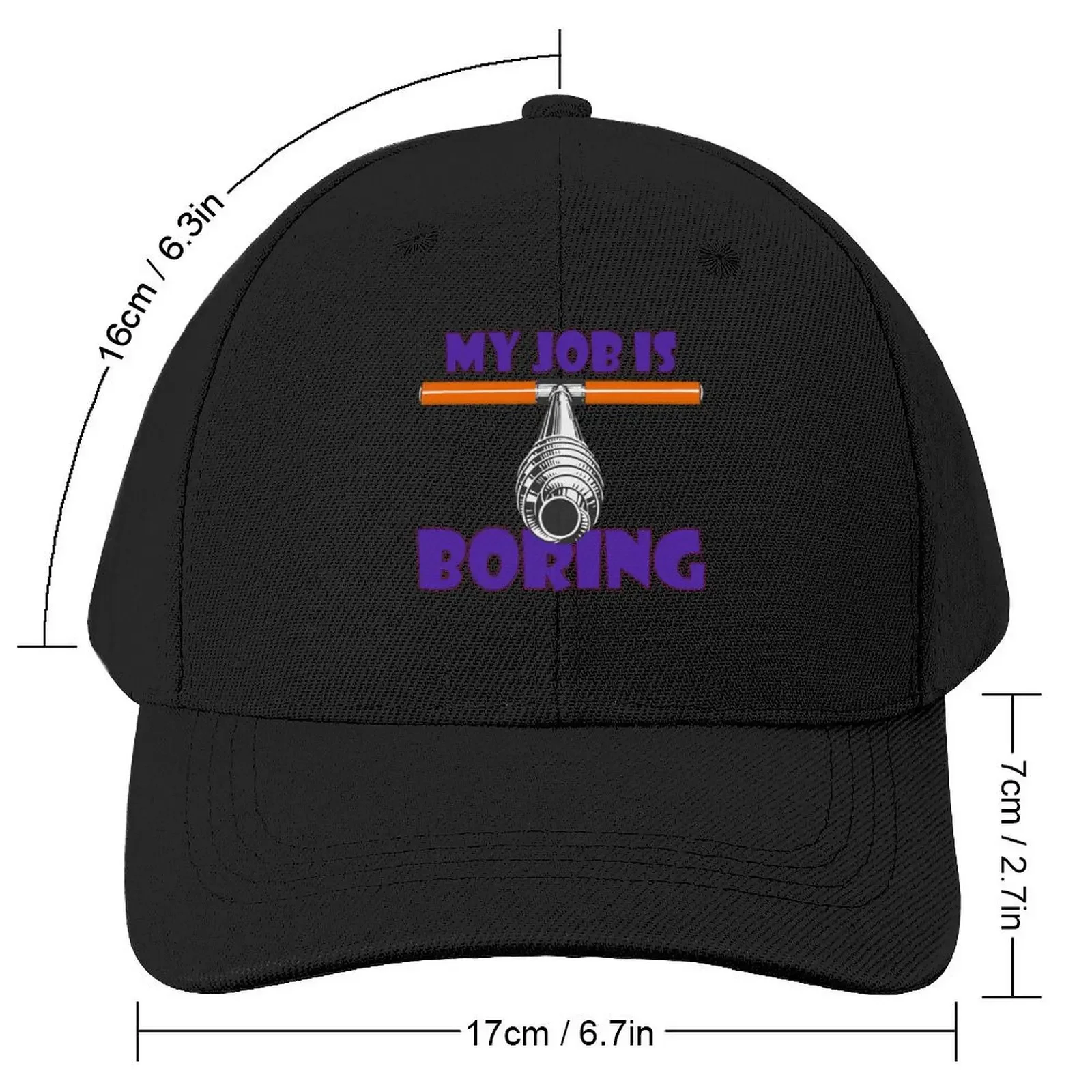 My Job is Boring - I'm a Dendrochronolgist (on black)Cap Baseball Cap hiking hat funny hat Ball Cap Mens Hats Women's