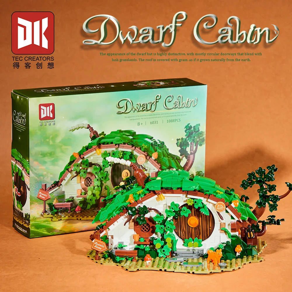 

1088pcs MOC Creativity The Dwarf's Home Construction Building Blocks Bricks Model Assembling Toys for Children Birthday Gift Set