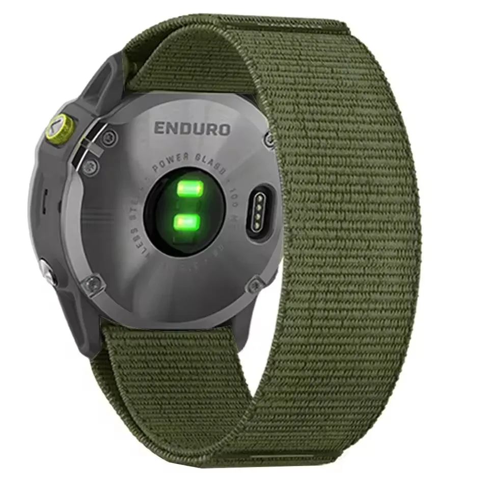 26 mm 22 mm QuickFit-Uhrenarmband für Garmin Fenix 8 8Pro 7 7X 6 6X 5X/Forerunner 970 965/Enduro 3/Instinct 3 2X Sports Nylonarmband – Detail 26