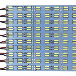 SMD8520 7020 led strip light Double Row 120Leds/m Led Rigid Hard Bar DC12V Super bright Cold white 50cm 10Pcs/lot