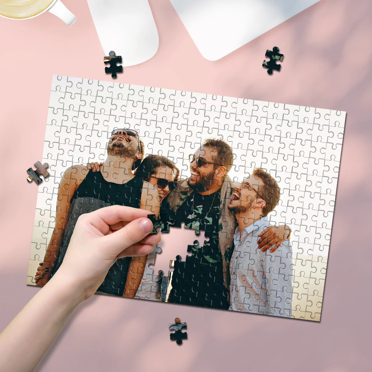 35/300/500/1000pcs Personalized Custom Photo Puzzle family photo DIY Toys home Decoration