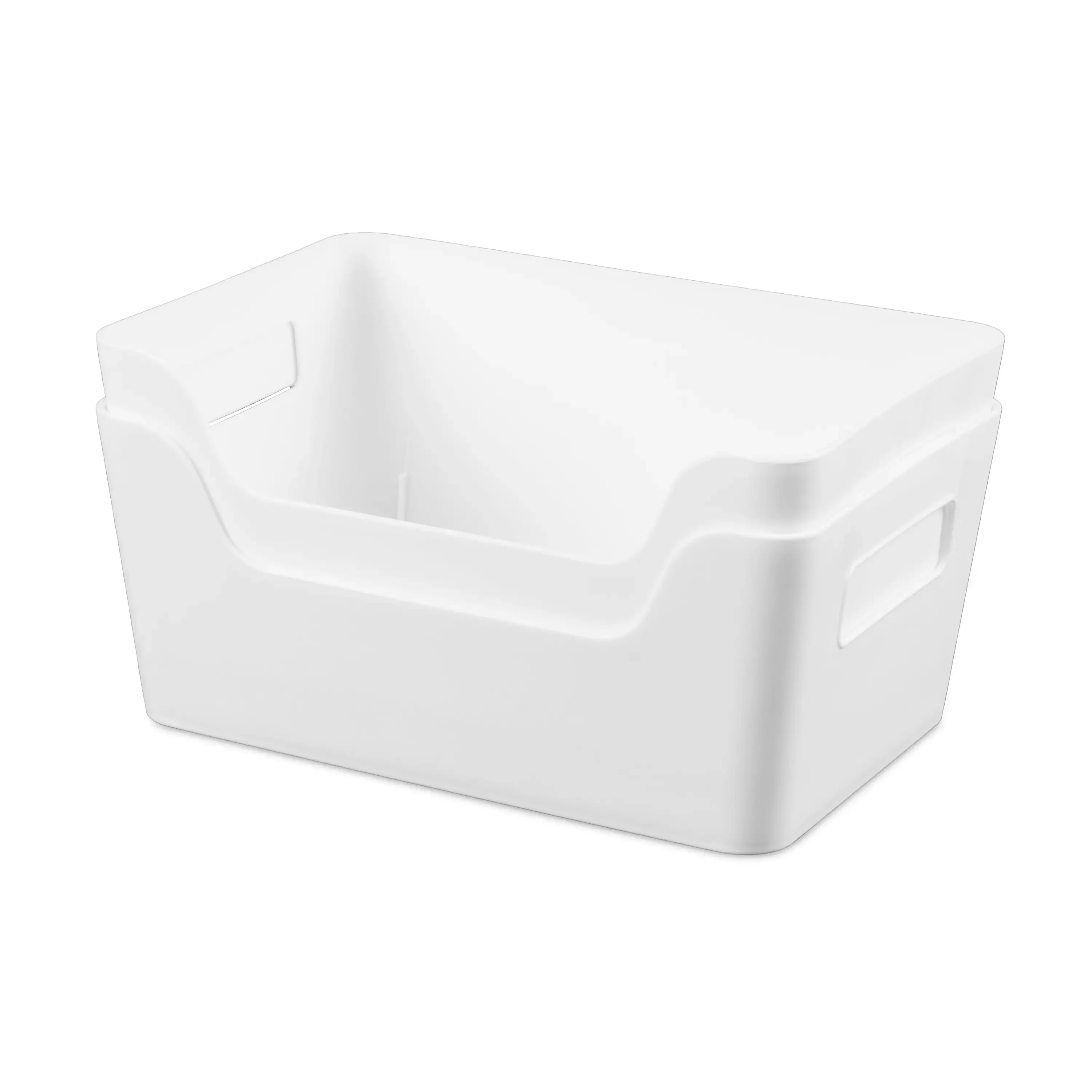 

2-Pack Small Easy Access Bins , White