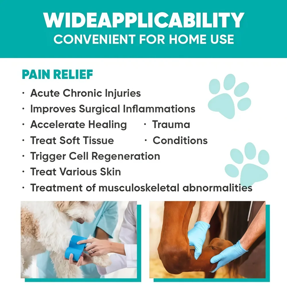 

Veterinary Near Infrared Light Therapy Device Cold Laser Physiotherapy Instrument for Dog Cat Horse Pain Relief