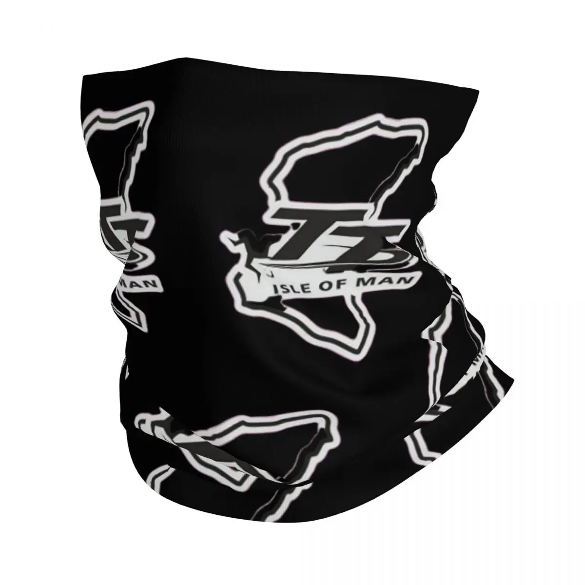 Isle Of Man TT Motorbike Bandana Neck Cover Printed Tourist Trophy Balaclavas Wrap Scarf Warm Cycling Outdoor Sports Adult