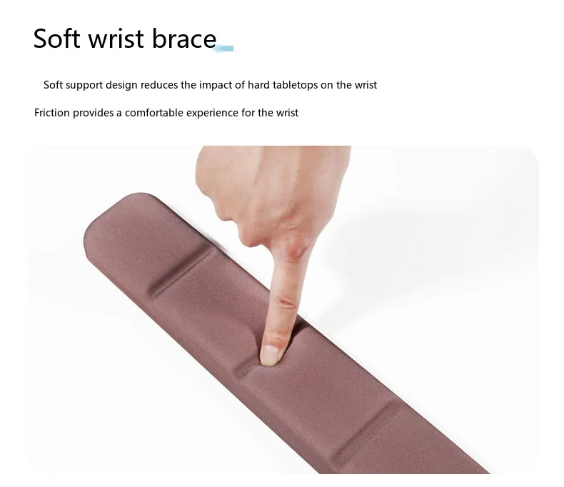 Schaumstoff-Handgelenkauflage Tastatur-Pad-Set 6 Farben Büro Gaming Ergonomische Rutschfeste Schreibtischunterlage – Detail 4