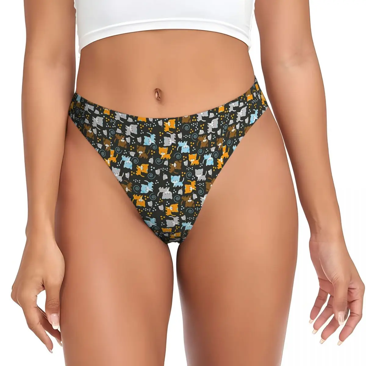 calcinhas-g-string-personalizadas-com-estampa-de-gatinhos-cinza-e-gengibre-respiraveis-elasticas-e-confortaveis-para-mulheres