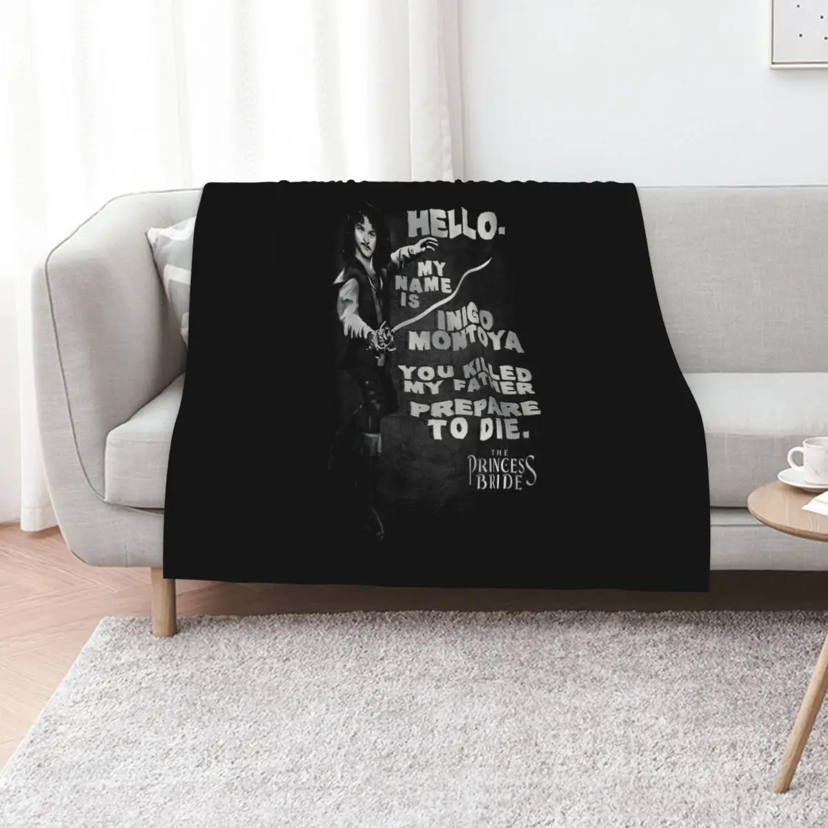 

The Princess Bride Hello My Name is Inigo Montoya Throw Blanket Extra Large Throw wednesday Comforter Blankets
