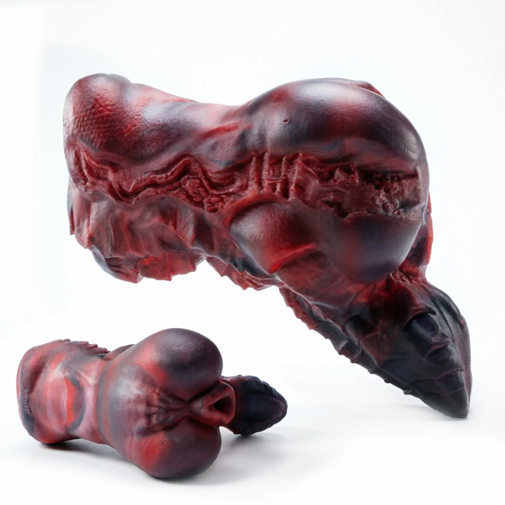 YOCY Male Masturbator Pocket Pussy Stroker, Platinum Silicone Male Masturbation Sleeve with 3D Textured, Penis Training Blowjob