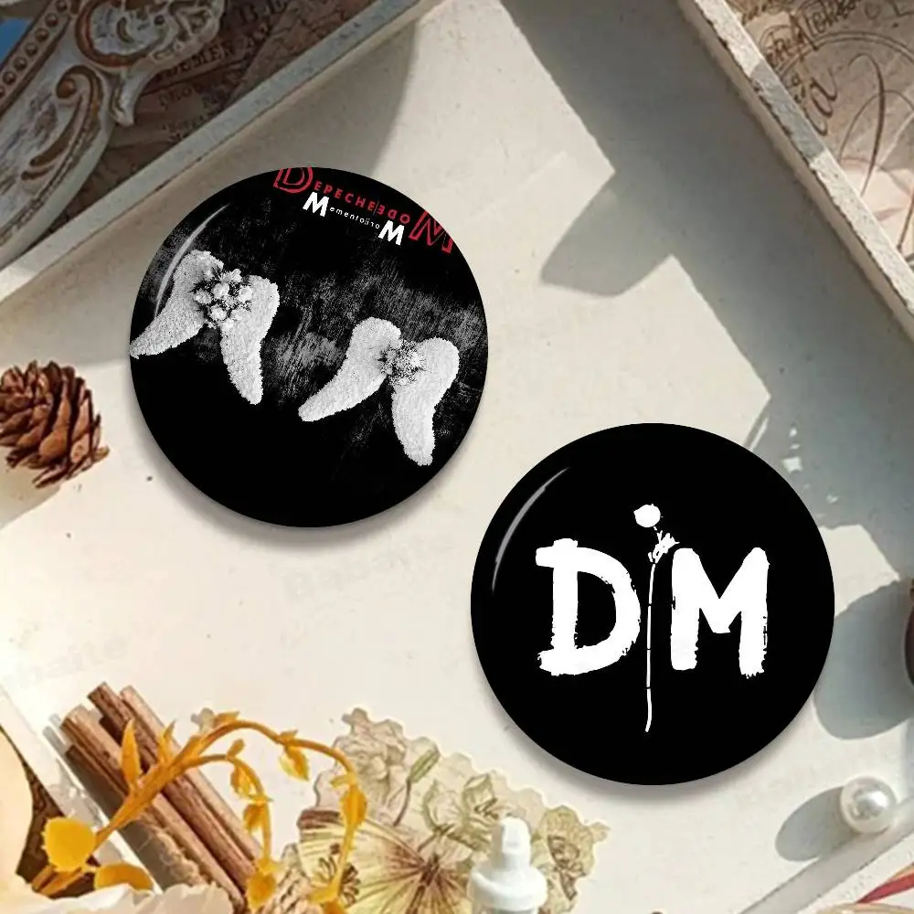 Electronic Rock D-Depeche Tinplate Pin Button Custom Anime Role Old-school Brooch Cartoon Collar Badge Jewelry Gift Fans