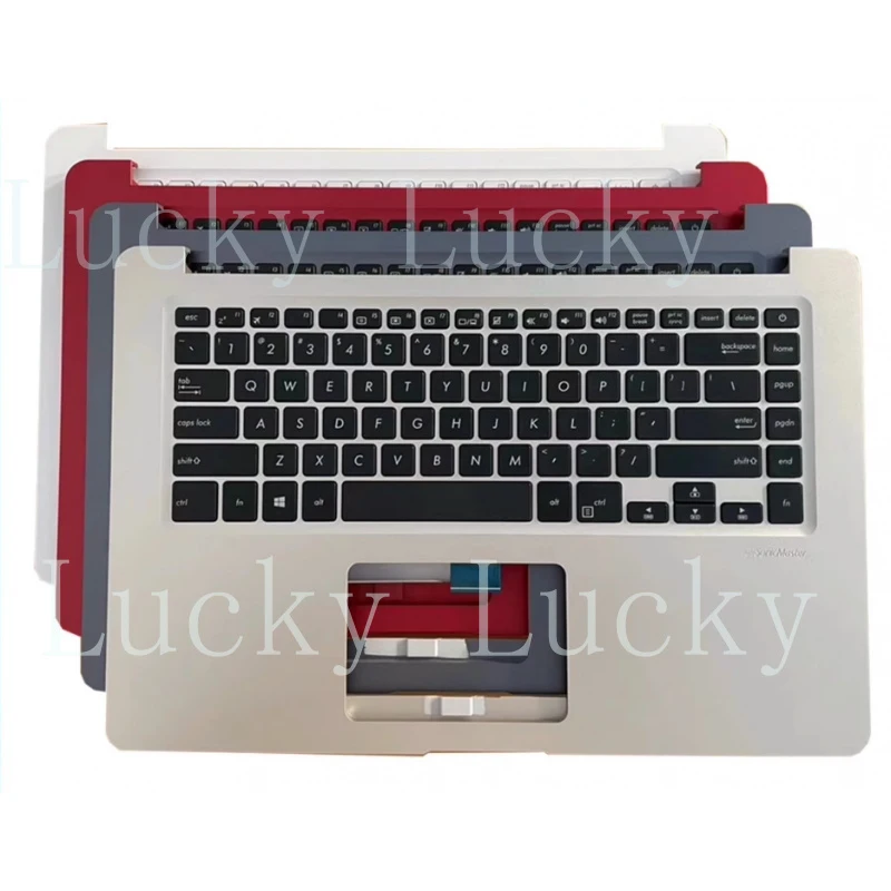 f New for Asus Vivobook K510U F510U S510U X510U S510UA Gold Palmrest Case Keyboard US