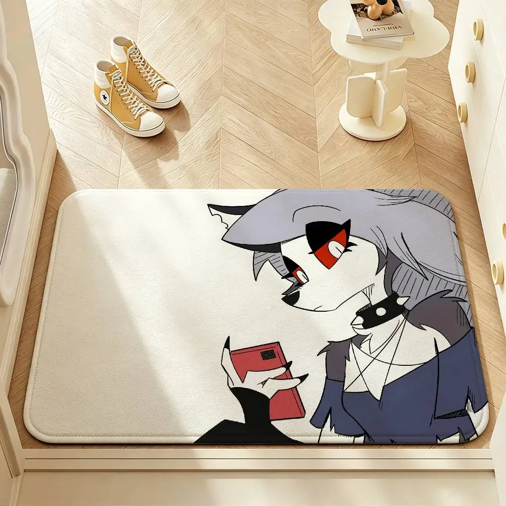 L-Loona H-Helluva Boss Short Plush Anti-Slip Rug Soft Machine Washable Floor Mat Home Decor