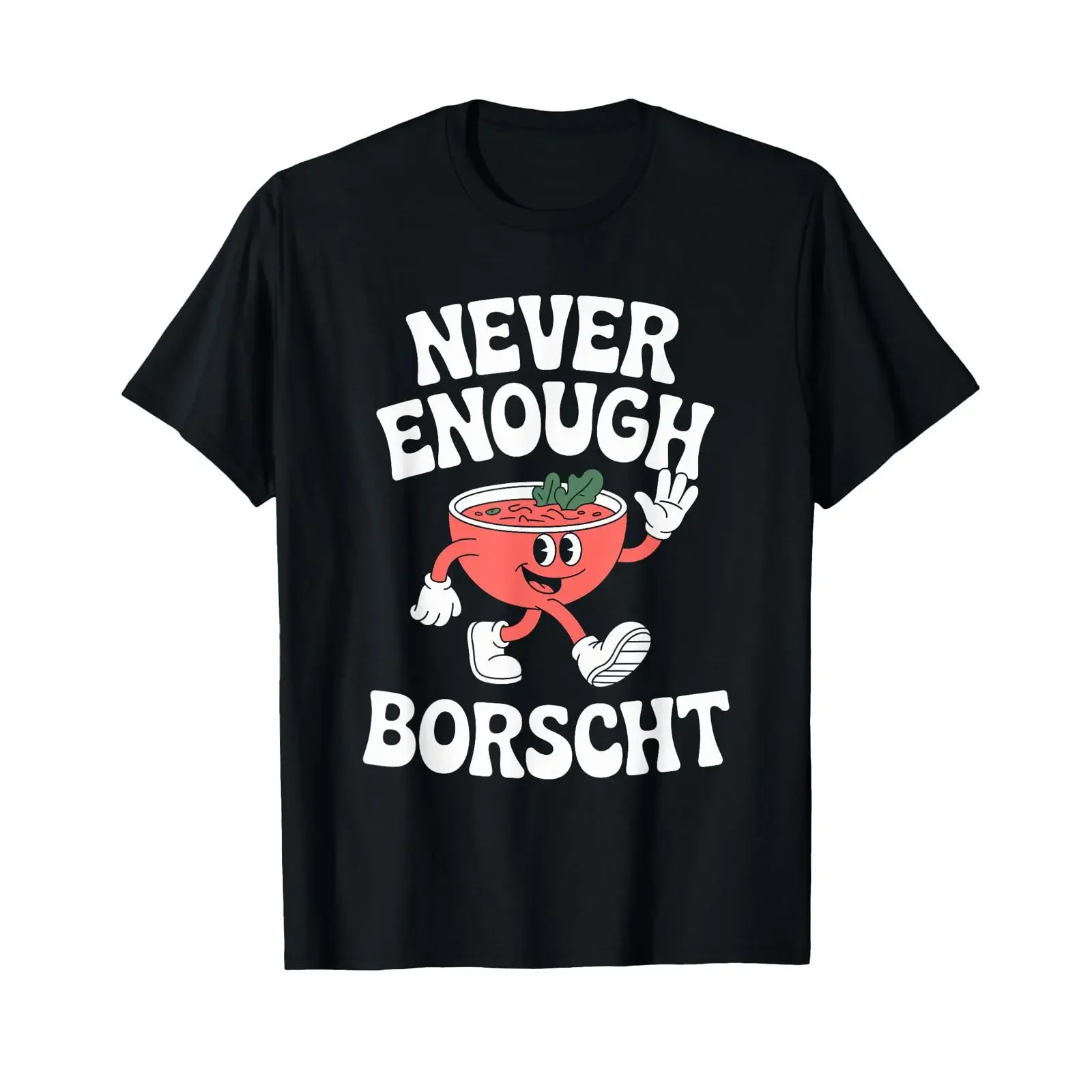 Funny Borscht Retro T Shirt vintage Washed homme Soft Unisex Stylish Stretched Breathable Slightly Top For Everyday Wear