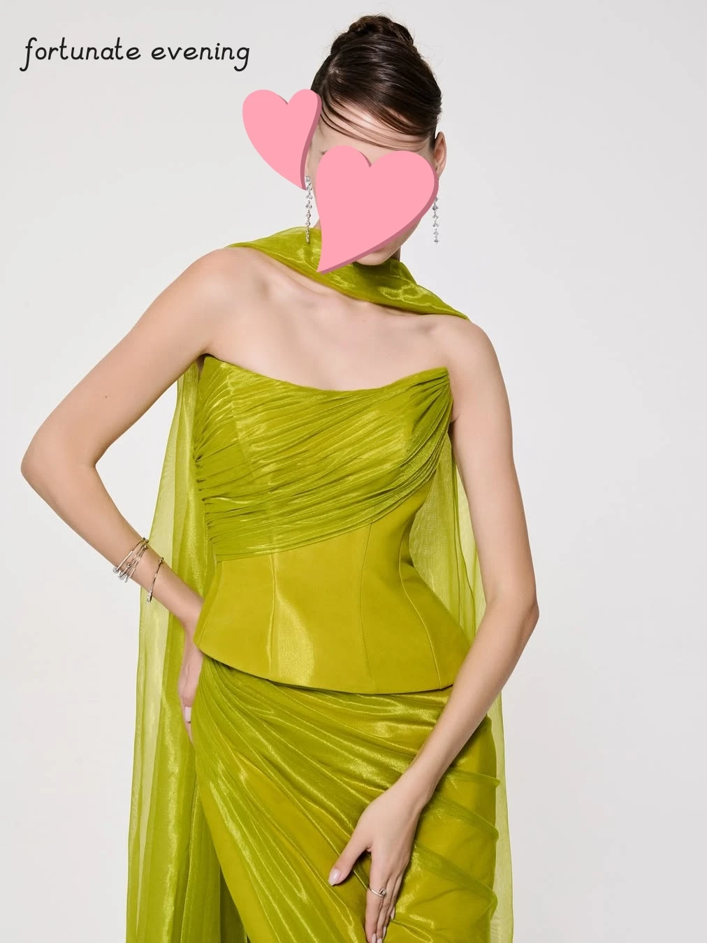 Robe de soirée en organza vert doux, élégante, vintage, sexy, ruban personnalisé, occasion formelle, Rh, fête, quelque soit