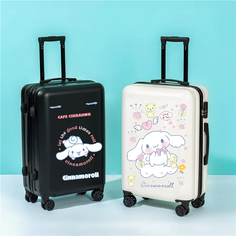 Sanrio Suitcase Trolley Case Suitcase Password Box Girl Cinnamoroll Cartoon High-Looking Wear-Resistant Boarding Case Gift