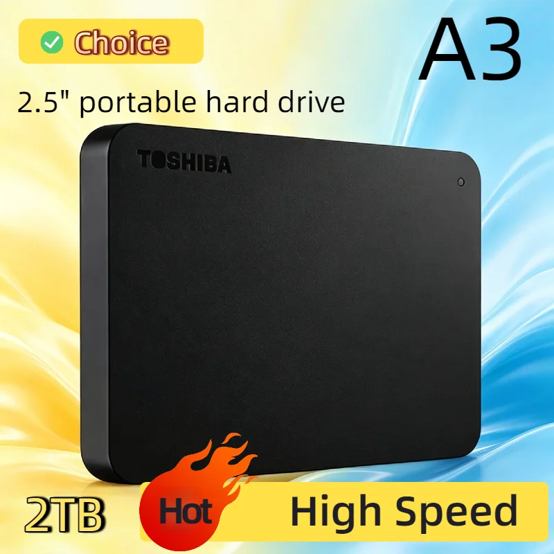 

Toshiba For A3 OEM Expansion 500GB 1TB 2TB USB3.0 External HDD 2.5 Inch Portable Hard Disk Drive Box Storage Compact