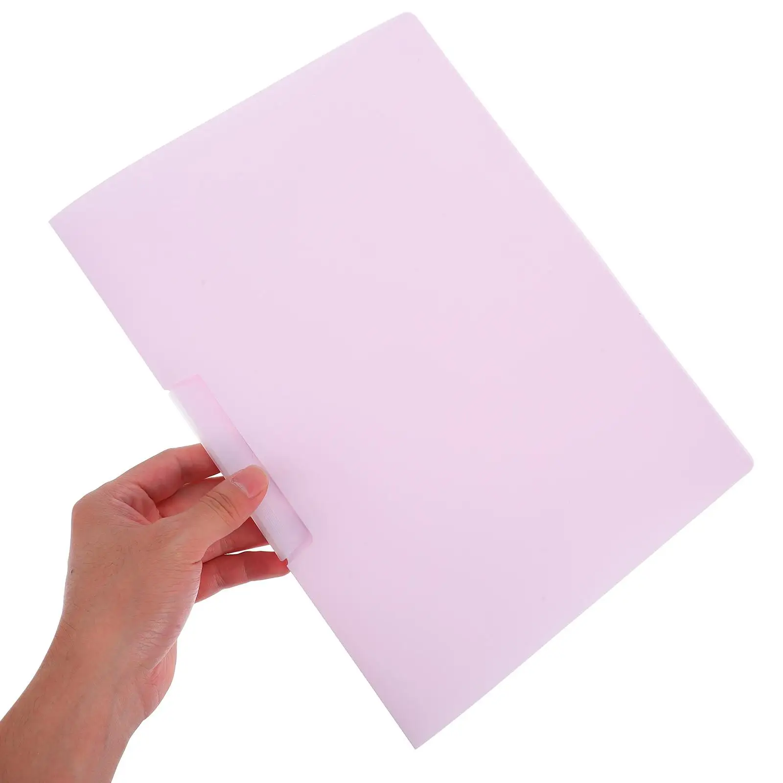 Cartella da 5 pezzi Cartelle colorate Libri Rack File in plastica trasparente con clip altalena Studente