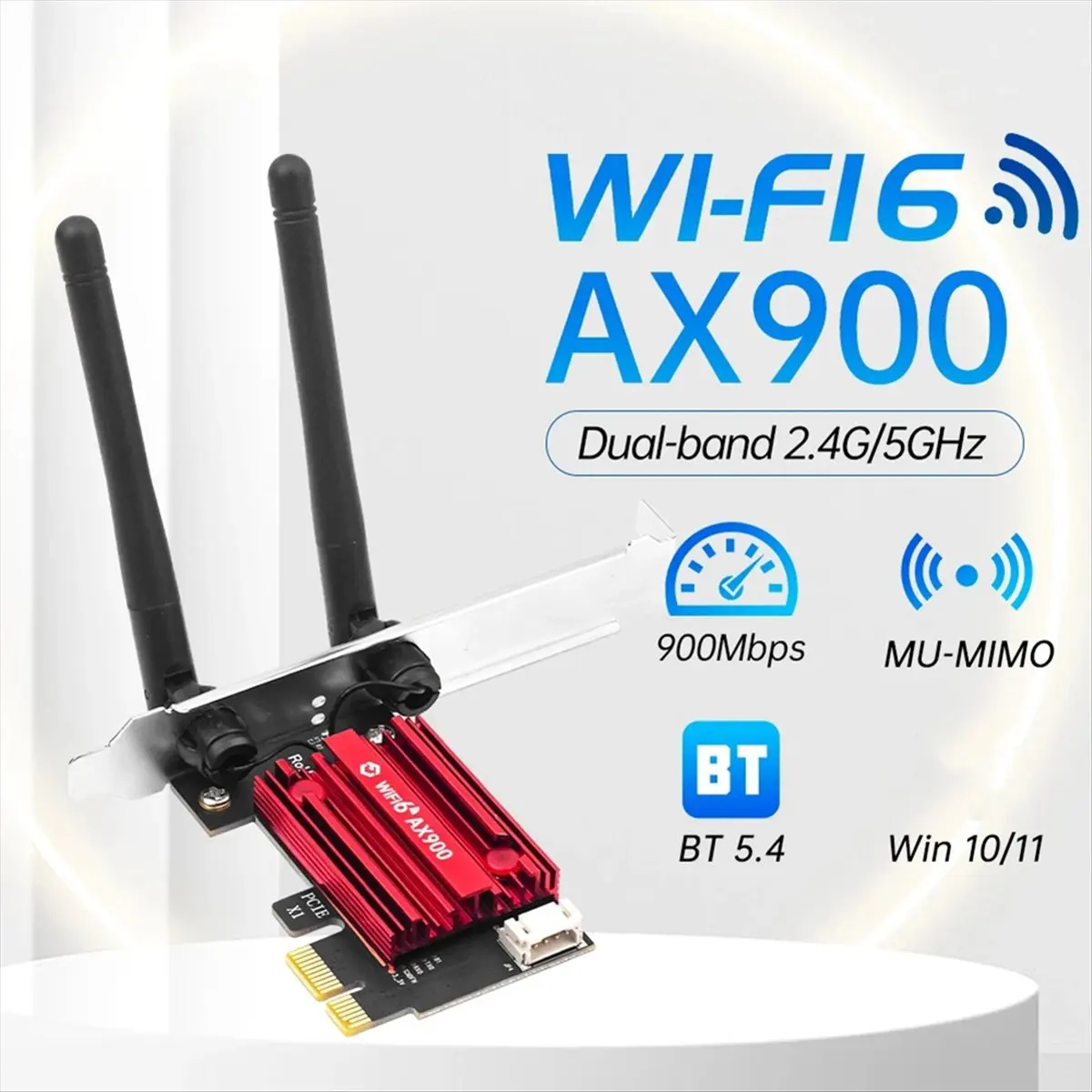 

Cmpt And Acce Store Offer PC Accessories WiFi 6 PCIe AX900 Network Card Bluetooth 5.4
